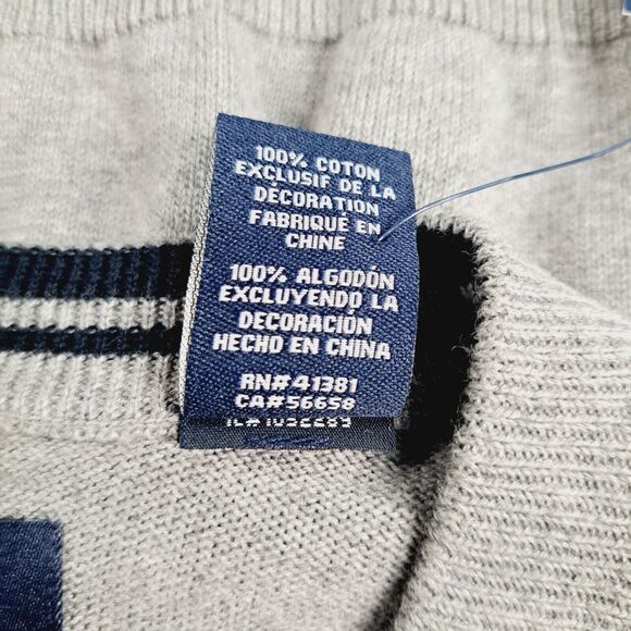 Chaps V-Neck Sweater Vest Mens Size 2XLT Big & Tall Gray Preppy Business NWT - Picture 7 of 12